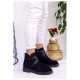 Albex Black Suede Buckle Boots