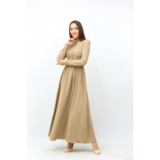 Long Beige Dress