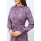  Patterned Purple Dress