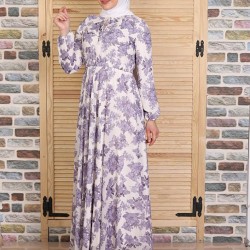 Floral Purple  Dress