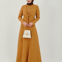 Long Mustard color Dress Long Mustard color Dress