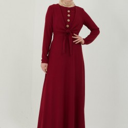 Long Maroon Dress