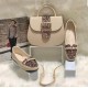  women's shoes and bag set in multiple colors