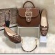  women's shoes and bag set in multiple colors