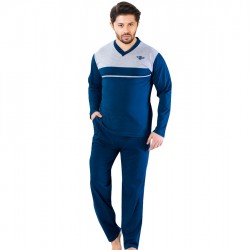Long Sleeves men Blue pajama suit  Long Sleeves men Blue pajama suit