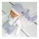 5-Piece Blue Hospital Outlet Set For Children With Teddy Bear And Tie