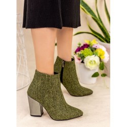 Adrina Green Heeled Boots Adrina Green Heeled Boots