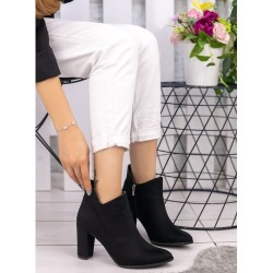 Ardila Black Suede Heeled Boots Ardila Black Suede Heeled Boots