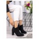 Ardila Black Suede Heeled Boots