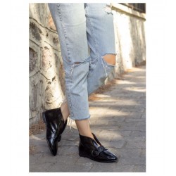 Branx Black Patent Leather Boots