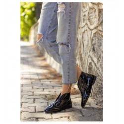 Branx Black Patent Leather Boots