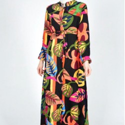 Long Colorfull Viskon Dress 