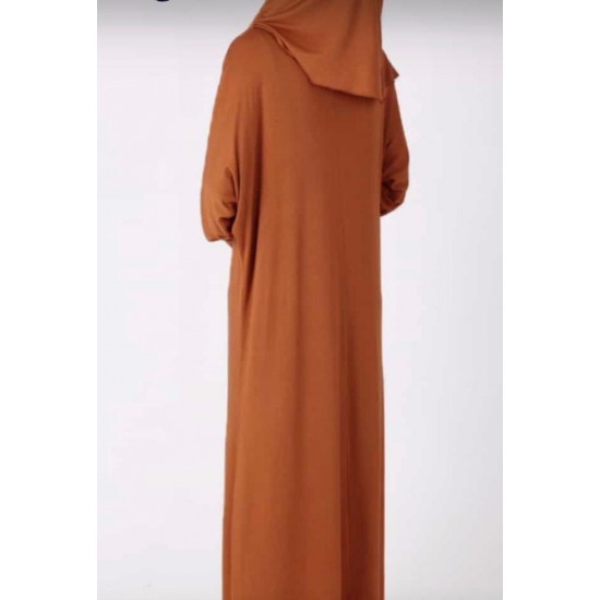 One Piece Prayer Brown Dress 