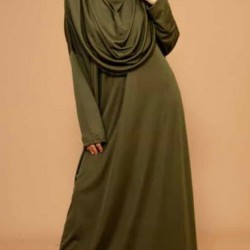 One Piece Prayer Green Dress 