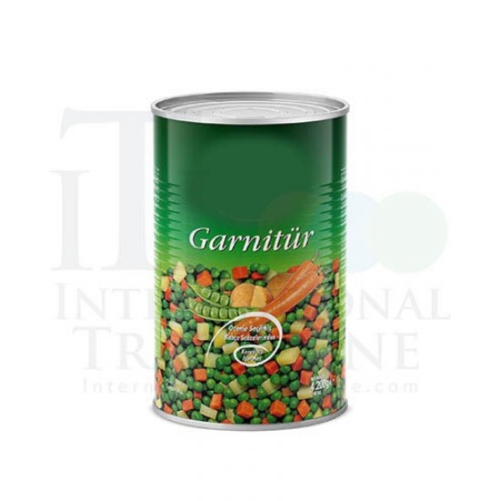  Canned food, chopped vegetables
