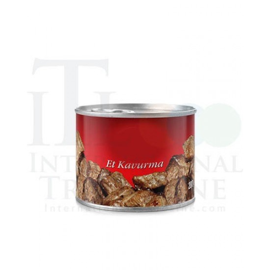 Canned food roasting meat