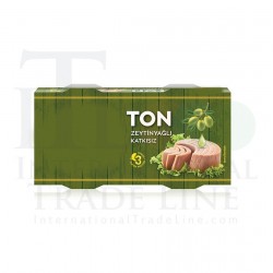 Canned ready-to-eat olive oil tuna, without additions Canned ready-to-eat olive oil tuna, without additions