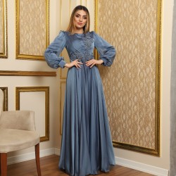 Petrol CHIFFON Dress 