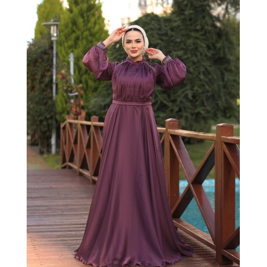 Long Purple Dress 