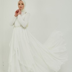 White CHIFFON Dress 
