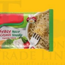 Flavored noodles with vegetable flavor Flavored noodles with vegetable flavor
