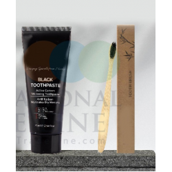 Carbon technology toothpaste with toothbrush