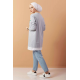 Printed Sweat Tunic Grey Printed Sweat Tunic Grey
