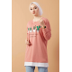 Printed Sweat Tunic Rose Printed Sweat Tunic Rose