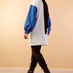 Printed Dacron Sweat Blue  Printed Dacron Sweat Blue