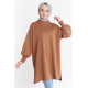 Balloon Sleeve Sport Coffee color Tunic