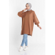 Balloon Sleeve Sport Coffee color Tunic Balloon Sleeve Sport Coffee color Tunic