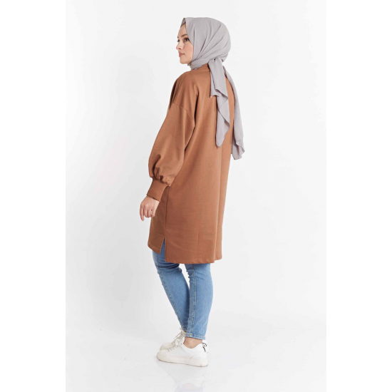 Balloon Sleeve Sport Coffee color Tunic Balloon Sleeve Sport Coffee color Tunic