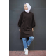 Balloon Sleeve Sport Tunic Black Balloon Sleeve Sport Tunic Black