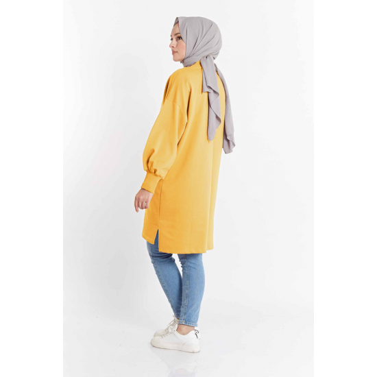 Balloon Sleeve Sport Yellow Tunic 