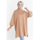 Balloon Sleeve Sport  Milky brown Tunic