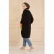  Colorful Turtleneck Knitwear Sweater Black Color