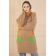  Colorful Turtleneck Knitwear Sweater Vizon Color