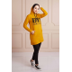 BTS Letter Printed Sports Sweat Mustard Color