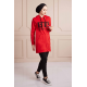 BTS Letter Printed Sports Sweat Red Color