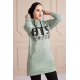 BTS Letter Printed Sports Sweat Mint Color