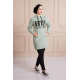 BTS Letter Printed Sports Sweat Mint Color