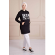  BTS Letter Printed Sports Sweat Black Color