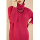 Oversize Knitted Fuchsia Sweater Oversize Knitted Fuchsia Sweater