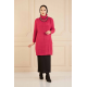 Oversize Knitted Fuchsia Sweater Oversize Knitted Fuchsia Sweater