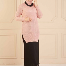 Oversize Knitted Pink Sweater