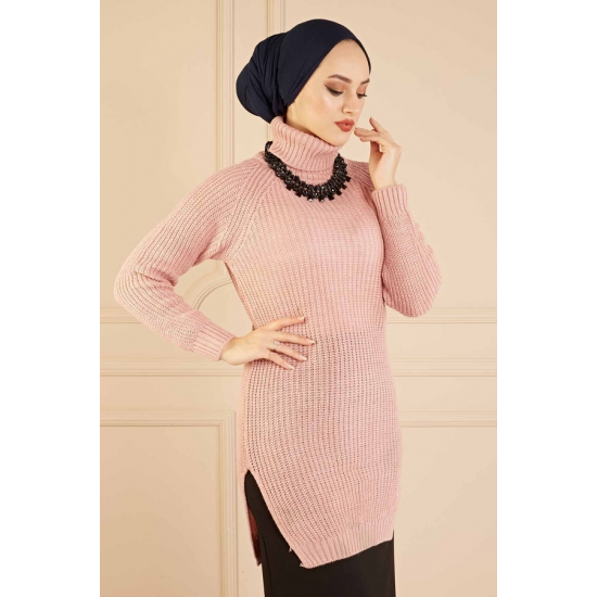 Oversize Knitted Pink Sweater Oversize Knitted Pink Sweater