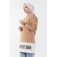 Hooded Sport Milky Brown Sweat