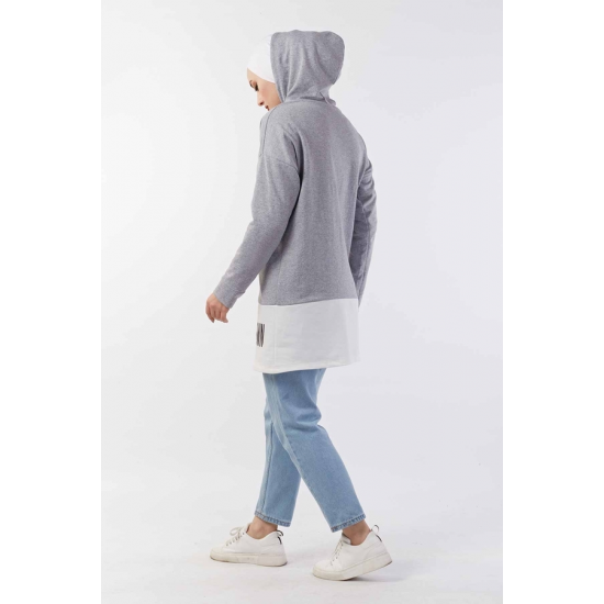 Hooded Sport Grey Sweat