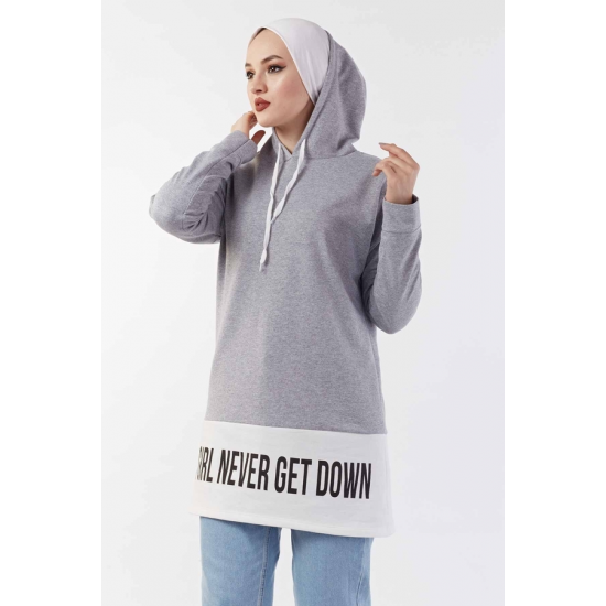 Hooded Sport Grey Sweat