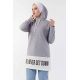 Hooded Sport Grey Sweat